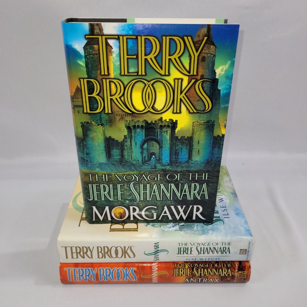 Terry Brooks 3 Book Club Voyage Jerle Shannara Hardcover Fantasy Novel Trilogy